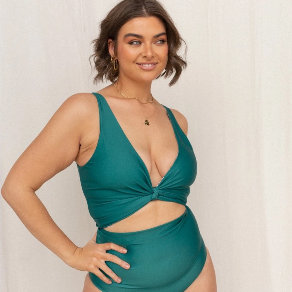 Baiia reversible wrap bikini top